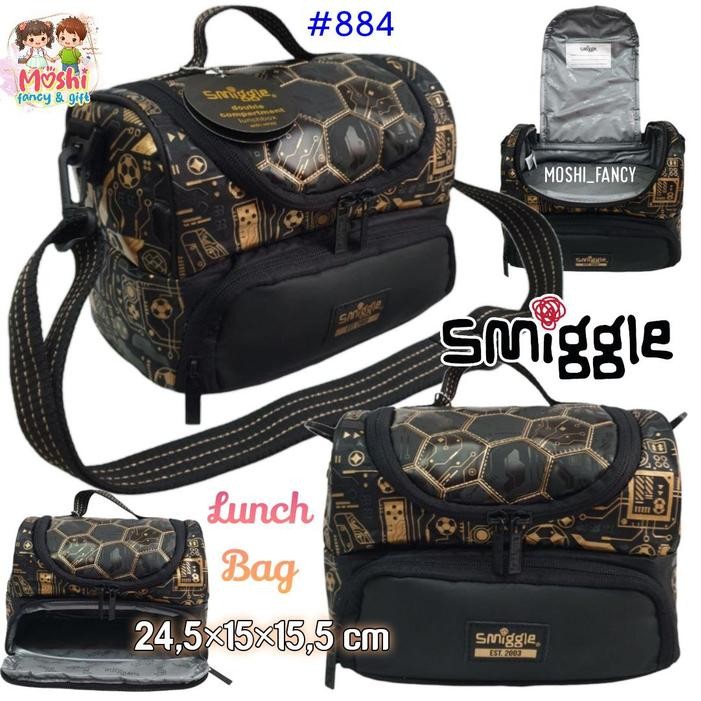 TERMURAH Tas Makan Smigle Bola / Lunchbag Smiggle Bola / Tas Bekal Anak Motif Bola / Lunch Box