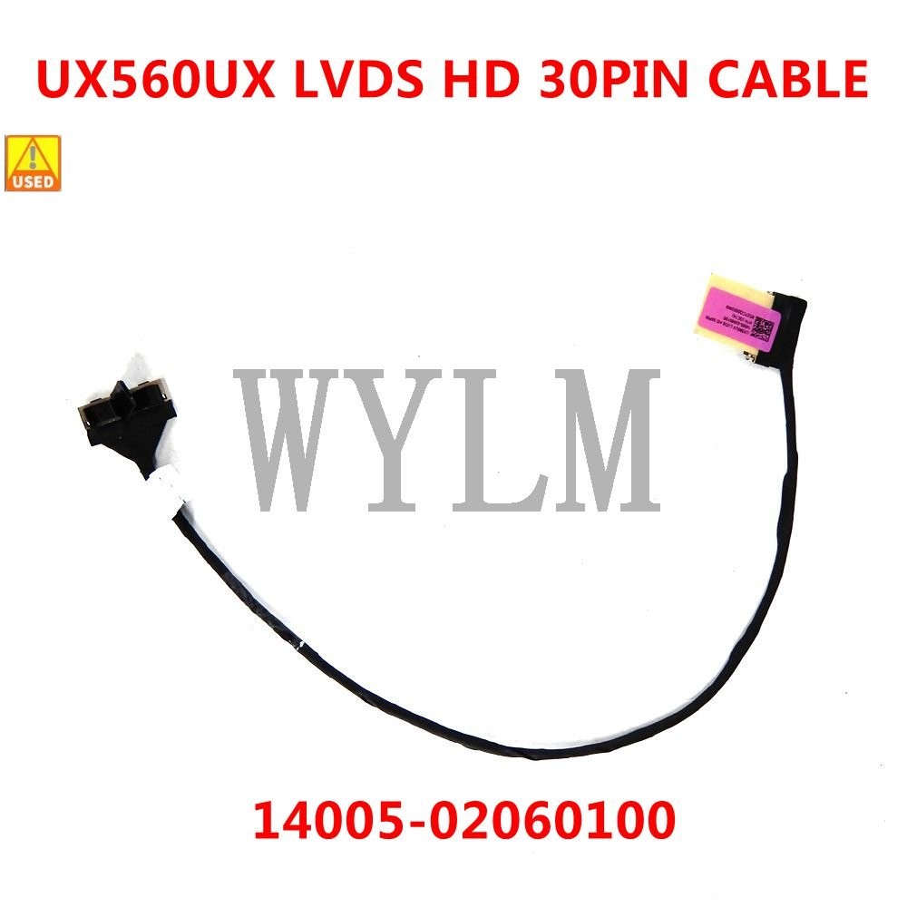 Used UX560UX LVDS HD 30PIN CABLE  For Asus UX560U UX560UX UX560UX LCD Flex Cable 14005-02060100 TESE