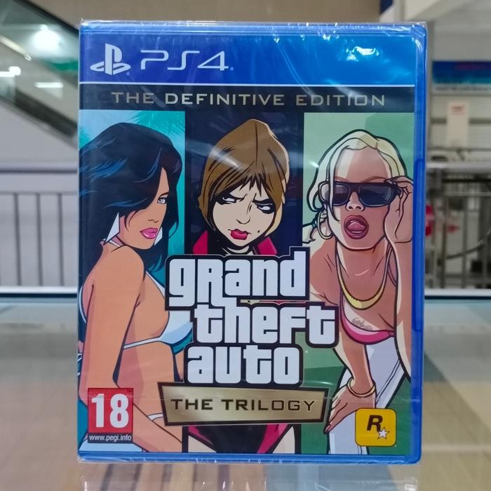 BD PS4 GTA Trilogy 3 in 1 game cd kaset bluray grand theft auto San Andreas Vice City