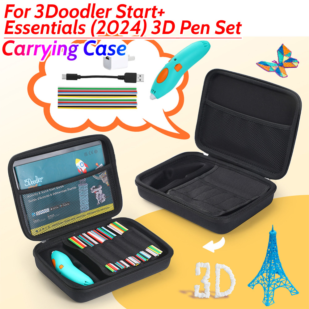 Hard Carrying Case for 3Doodler Start Essentials 2024 3D Pen Set Hard Travel Case Shockproof