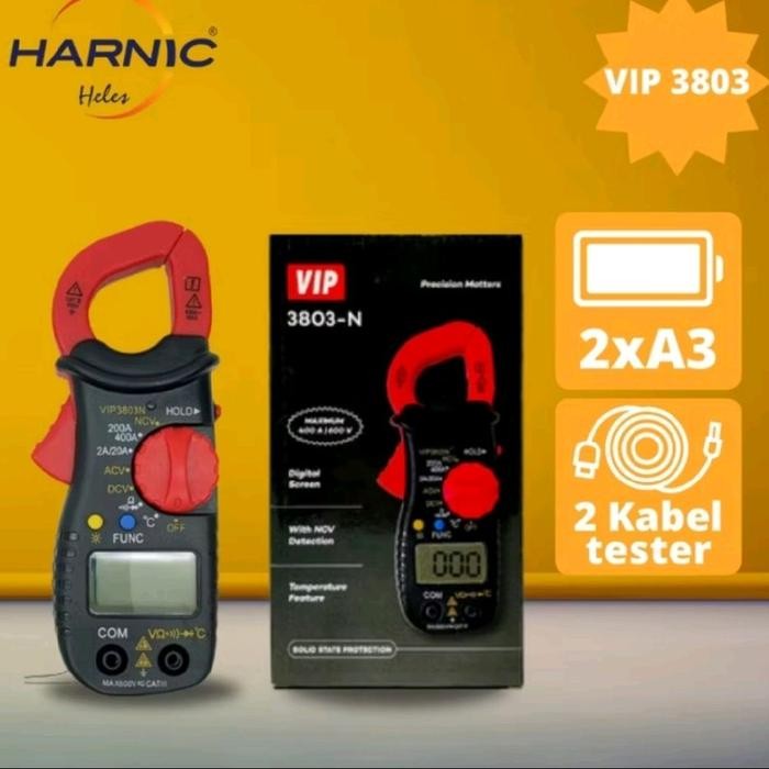Terbaik Clamp Meter/Tang Amper Vip3803N Digital + Nvc Terlariss 