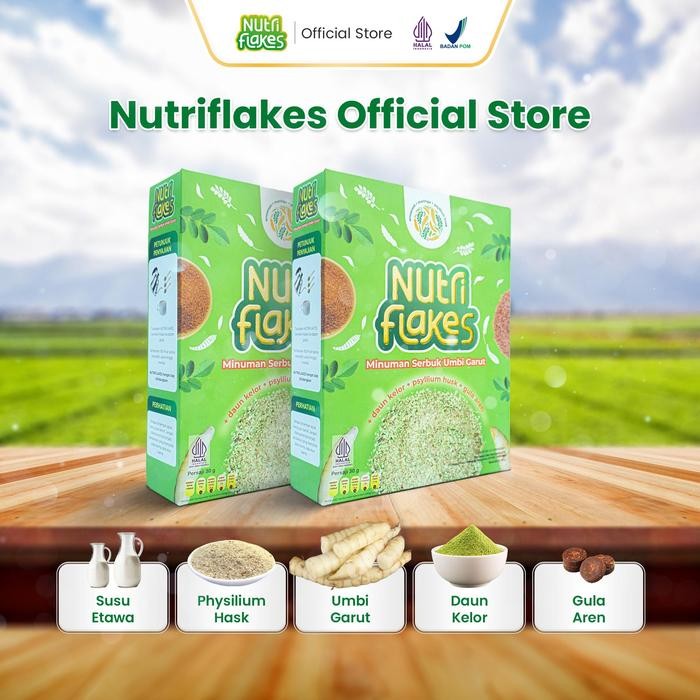 instanGasPoll- Sereal Nutriflakes Paket 3 Box Sereal Asam Lambung