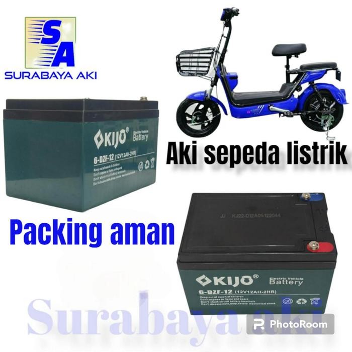 Aki Sepeda Listrik Kijo 12V 12Ah Aki Hijau Sepeda Listrik Kijo 12Ah