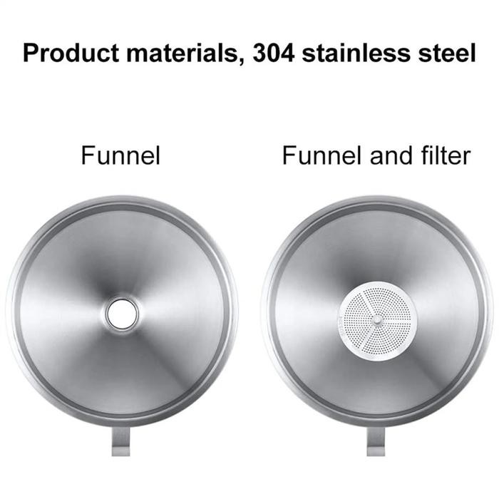 Corong Stainless Steel Mini Funnel Multifungsi