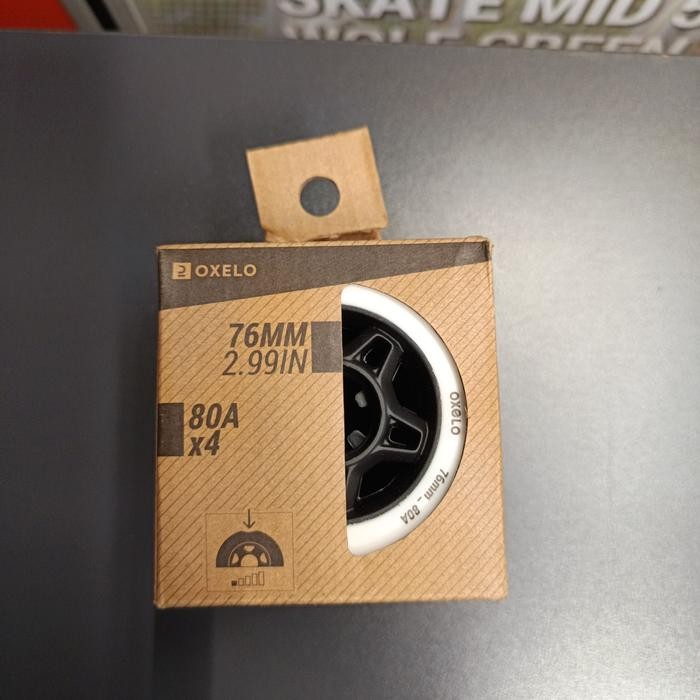 Roda inline skate roda sepatu roda inline fit 76mm 80a isi 4