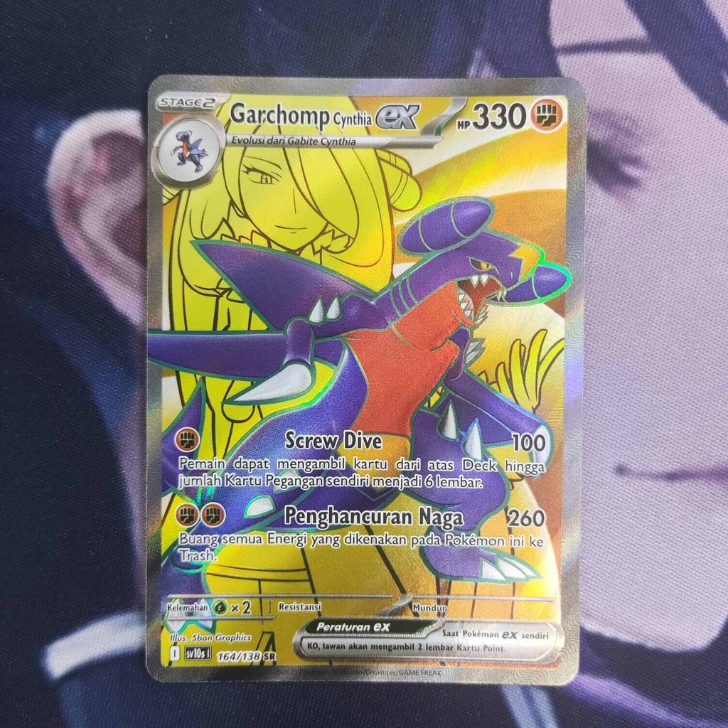 pokemon (ID) garchomp cynthia ex - SV10s 164/138 - SR