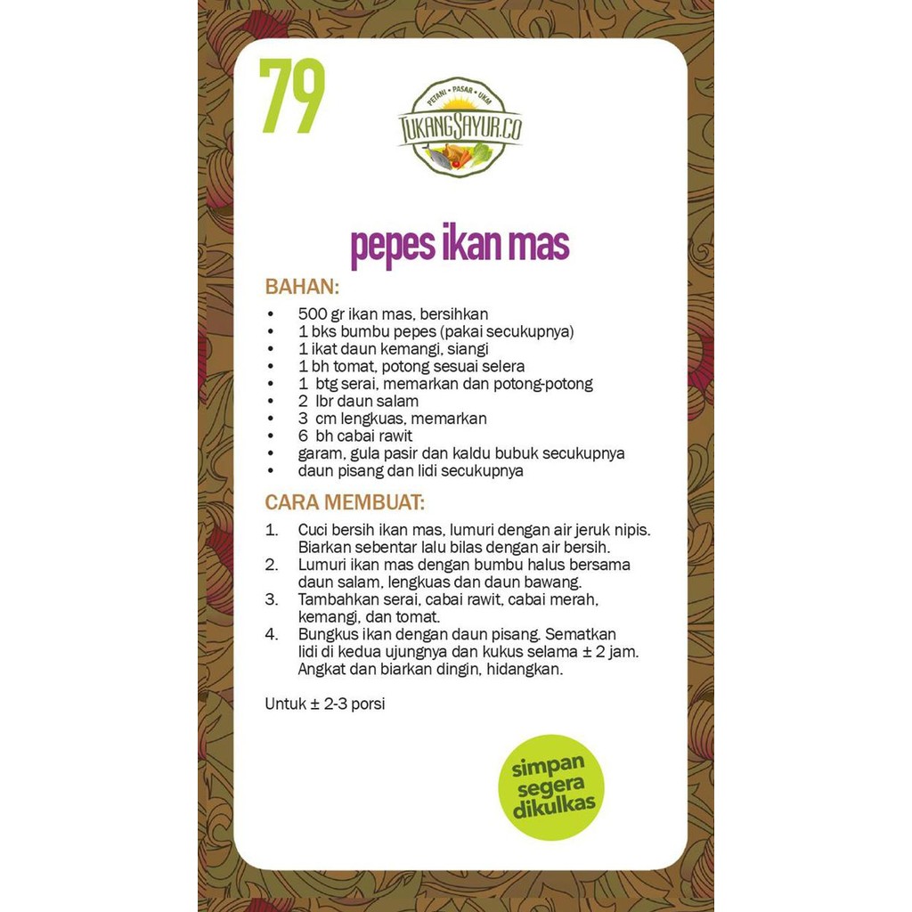 Instanbisa- Pepes Ikan Mas