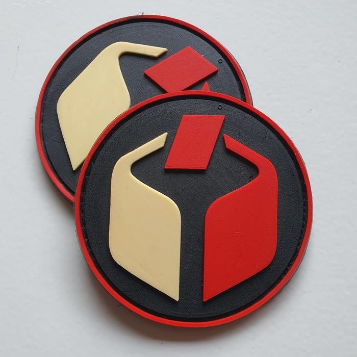 Bkb ArlC patch rubber logo panwaslu - bawaslu - bulat dasar hitam - pemilu QD460OBRAL