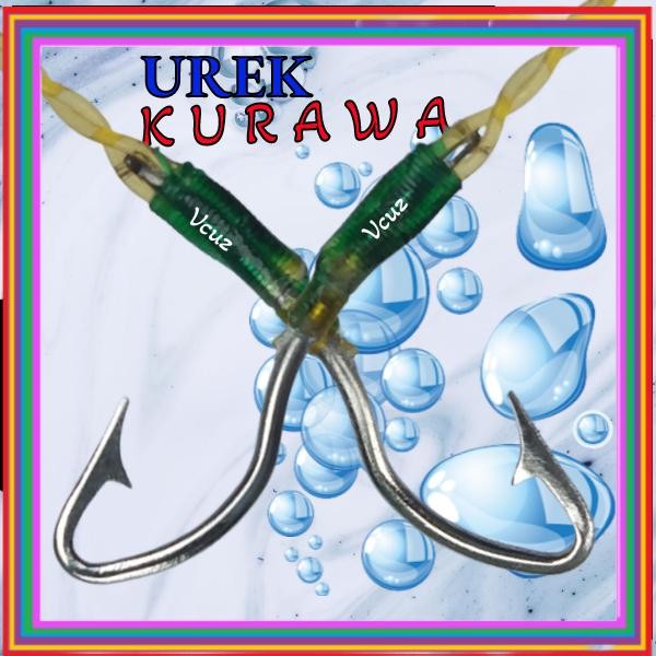 DUniaPancingan- Pancing Belut Sawah Senar 3 Lapis Urek Belut Siap Pakai Model Kurawa Ukuran