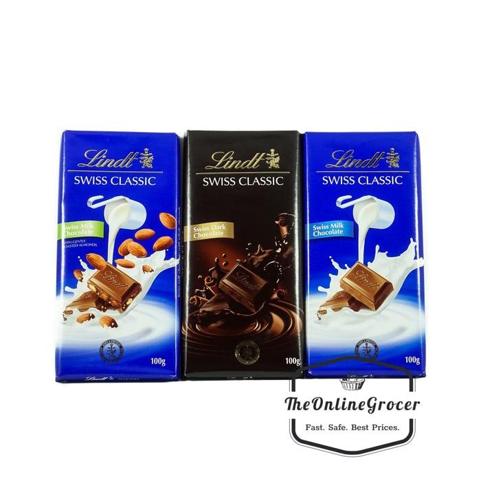 ORIGINAL Lindt Swiss Classic/Coklat Klasik Swiss 100gr