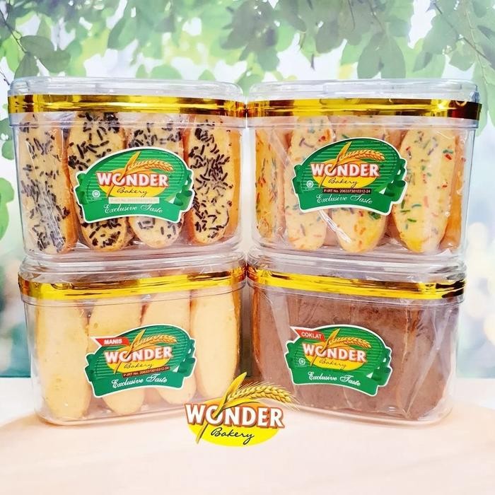 ORIGINAL Roti Kering Bagelan Wonder Bakery - Toples / Plastik Kecil
