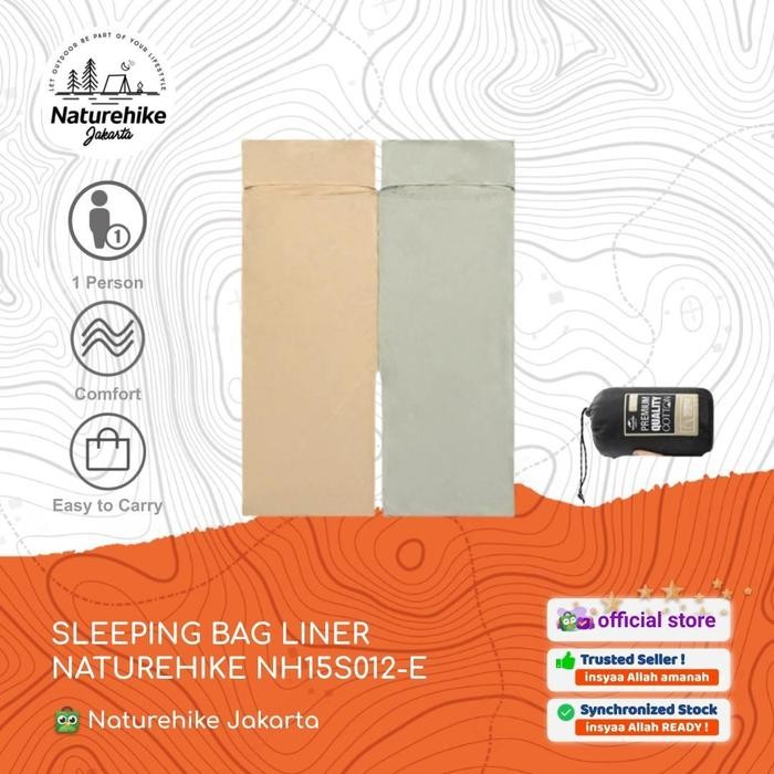 SLEEPING BAG LINER / SELIMUT / SPREI CAMPING NATUREHIKE NH15S012-E