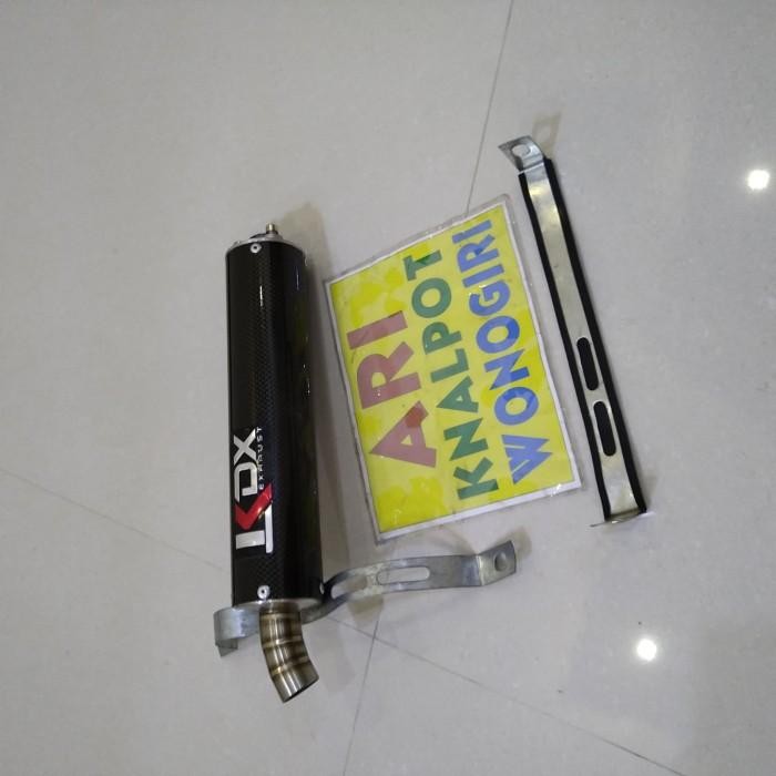 ORIGINAL SILENCER KNALPOT KDX KARBON NINJA R RR SS 2Tak KNALPOT RACING NINJA Bulat Foto Motor