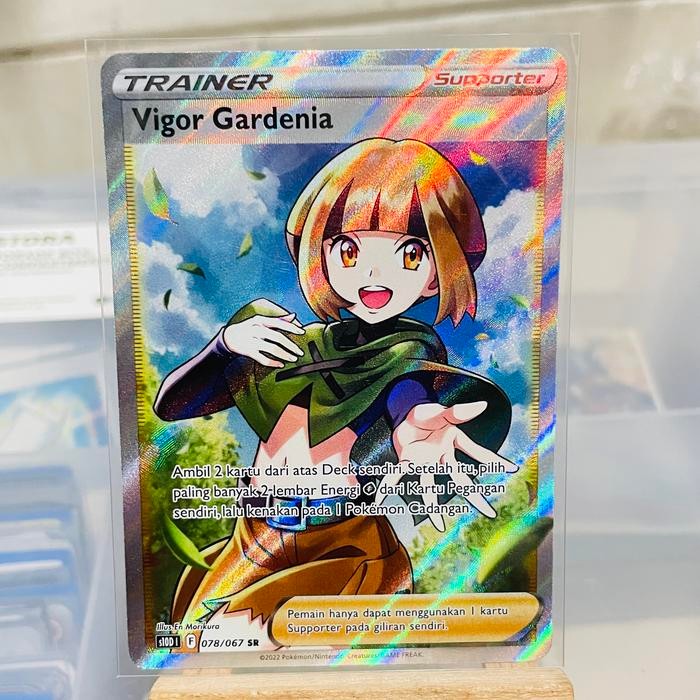 Vigor gardenia SR secret rare kartu pokemon tcg indonesia trainer