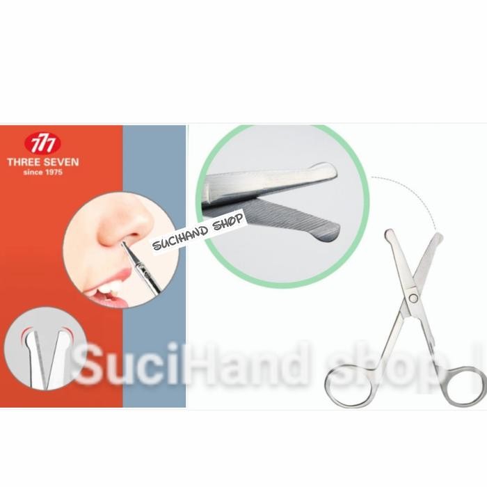 om3r- Gunting Bulu Hidung/Alis/Bulu Mata/Rambut Bayi 777 Three Seven Ori