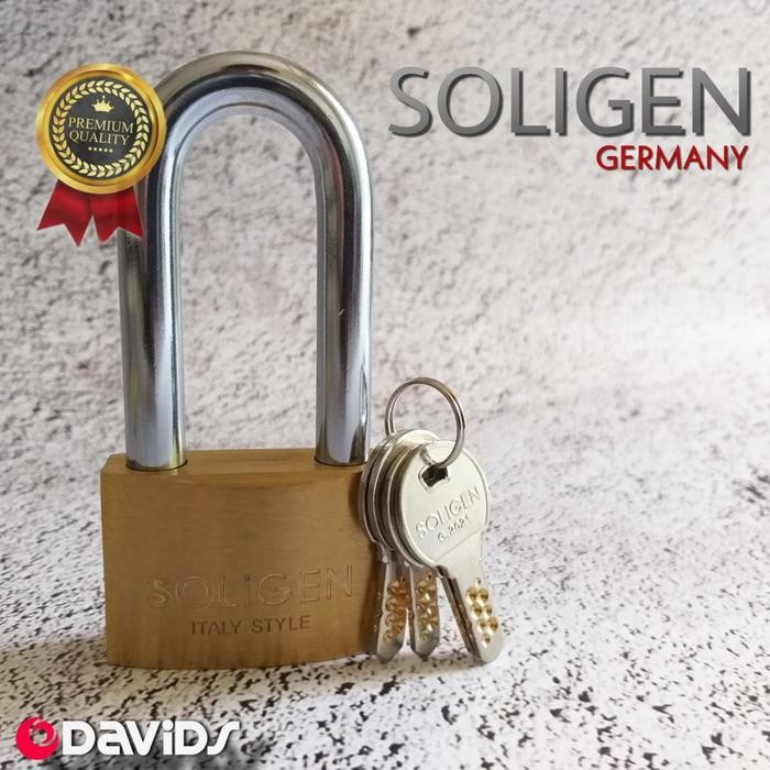 Lansungkirim- Soligen Gembok Pagar Anti Karat Maling Pager Besar Leher Panjang Pintu Rumah Gerbang