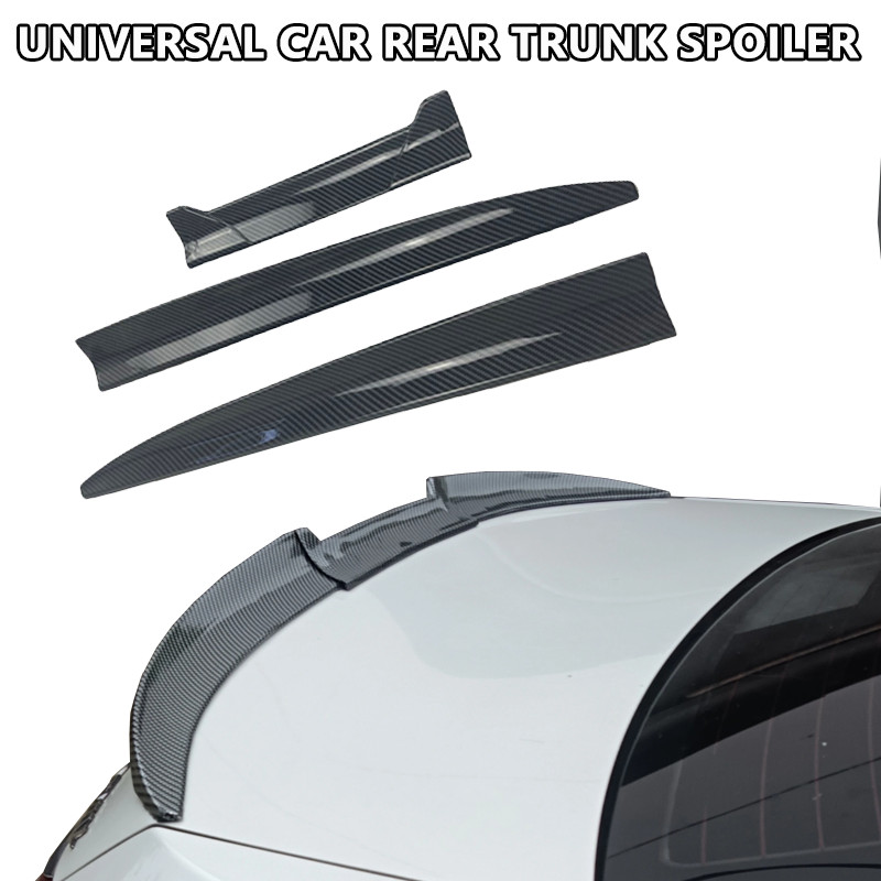 Car Universal Rear Wing Trunk Roof Spoiler Sedan Hatchback Diy Length Fit For Bmw E90 E60 E36 Audi