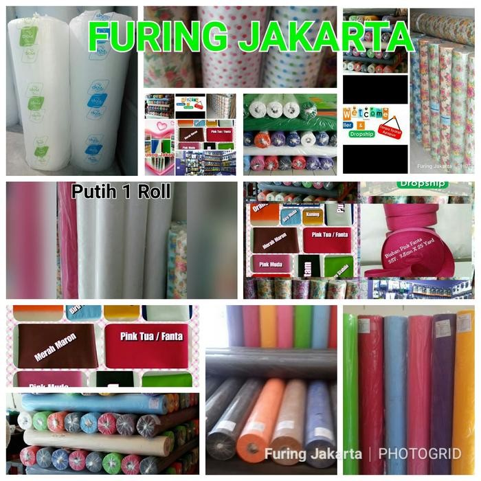 Putih 80 Gsm 1 Roll Kain Spunbond