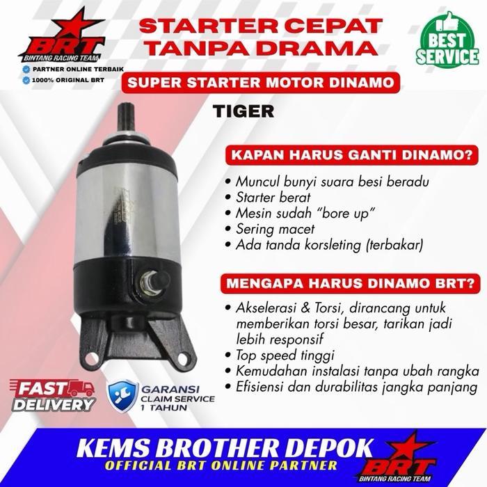 DINAMO STARTER TIGER BRT 400CC GRATIS BUSI RACING BRT