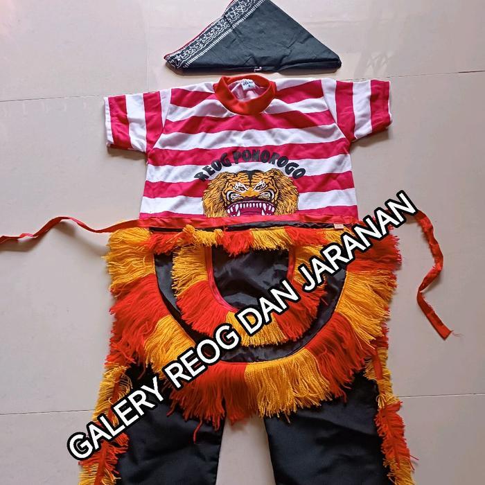 BAJU REOG, BAJU REOG ANAK, BAJU REOG PONOROGO, KOSTUM REOG, KOSTUM REOG ANAK, PAKAIAN REOG, PAKAIAN