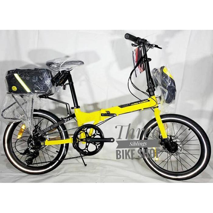 SEPEDA LIPAT ELEMENT POLICE TEXAS B2W EDITION YELLOW BLACK 20 INCH