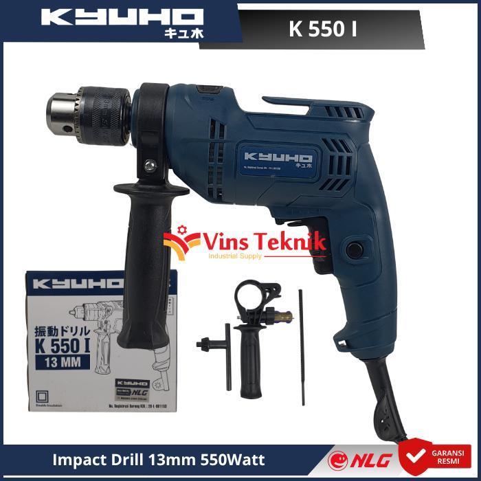 KYUHO K 550 i Mesin Bor Listrik Tembok Impact Drill 13mm 550Watt K550i