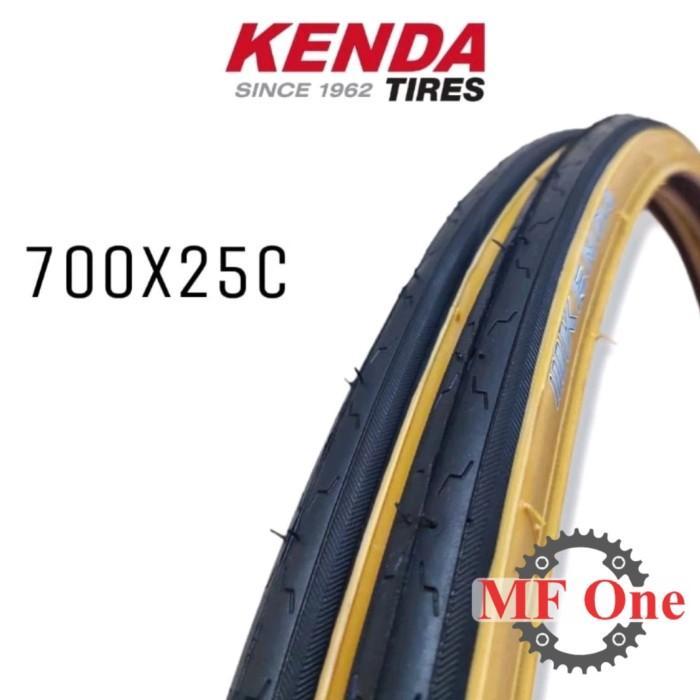 Ban Luar Kenda 700X25C K152 Gumwall Hitam Kuning Tanwall 700 X 25C