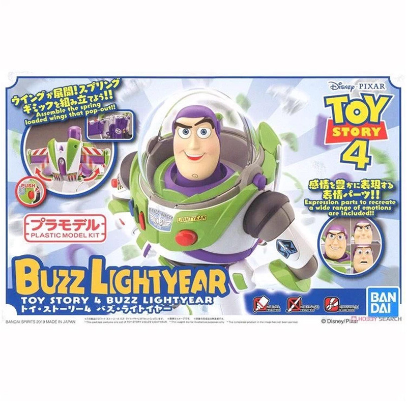 Bandai Genuine Toy Story 4 Buzz Lightyear Woody Anime Action Figure Collectible Assembly Model