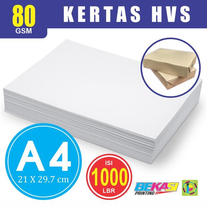 2 RIM Kertas A4 - Woodfree Paper HVS 80 GSM