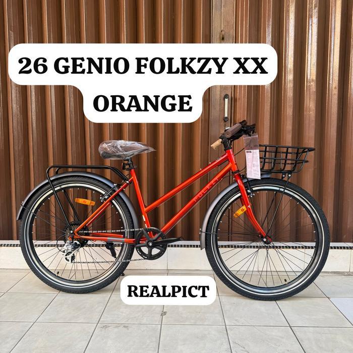 Sepeda Touring Commuter 26 GENIO FOLKZY XX - Orange
