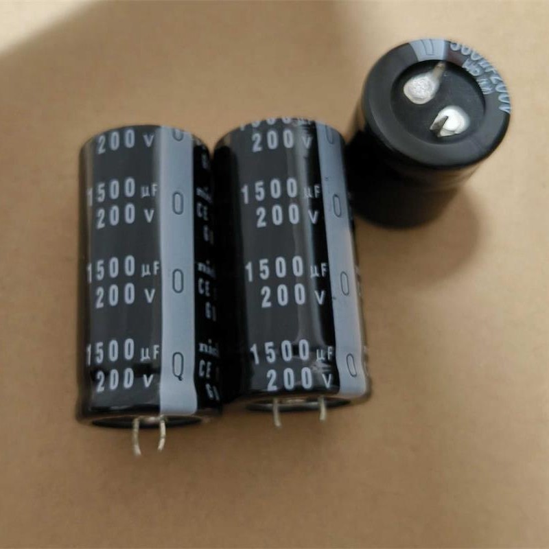 2PCS/LOT imported Nijikang electrolytic capacitor 200v1500uf 200v 1500uf 25X50mm size high-quality