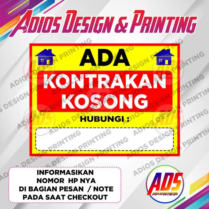 Spanduk Kontrakan Kosong / Spanduk Banner Ada Kontrakan Kosong