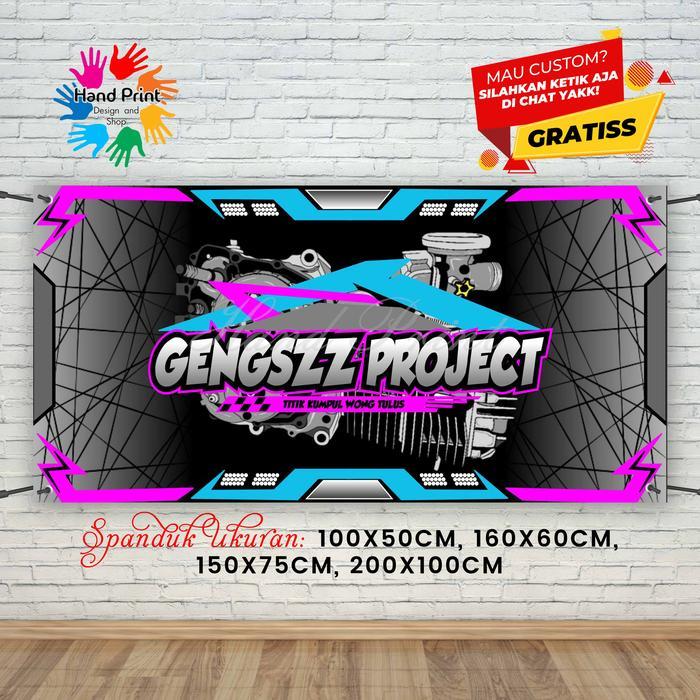 Cetak Spanduk Banner Bengkel Motor Racing MMT Spanduk Custom 200x100