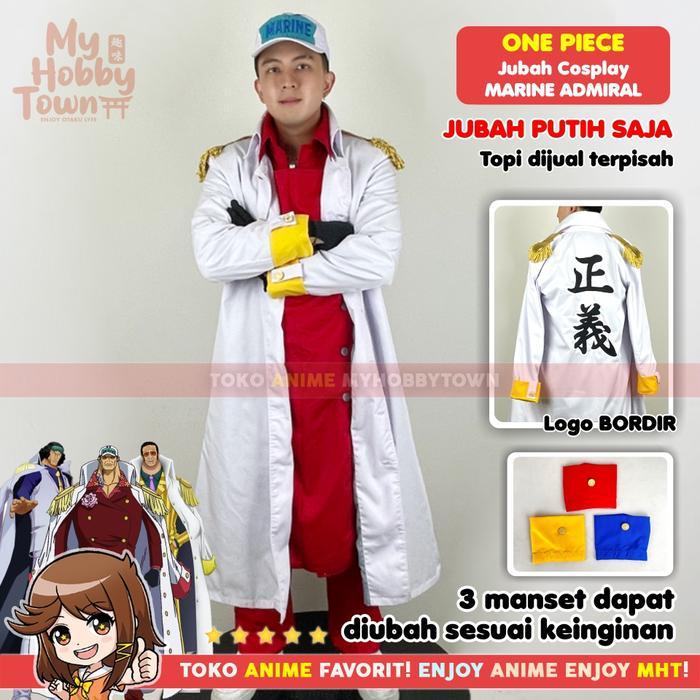 Jubah Cosplay Anime One Piece Laksamana Marine Airal Akainu Sakazuki Aokiji Kuzan Kizaru rsalino