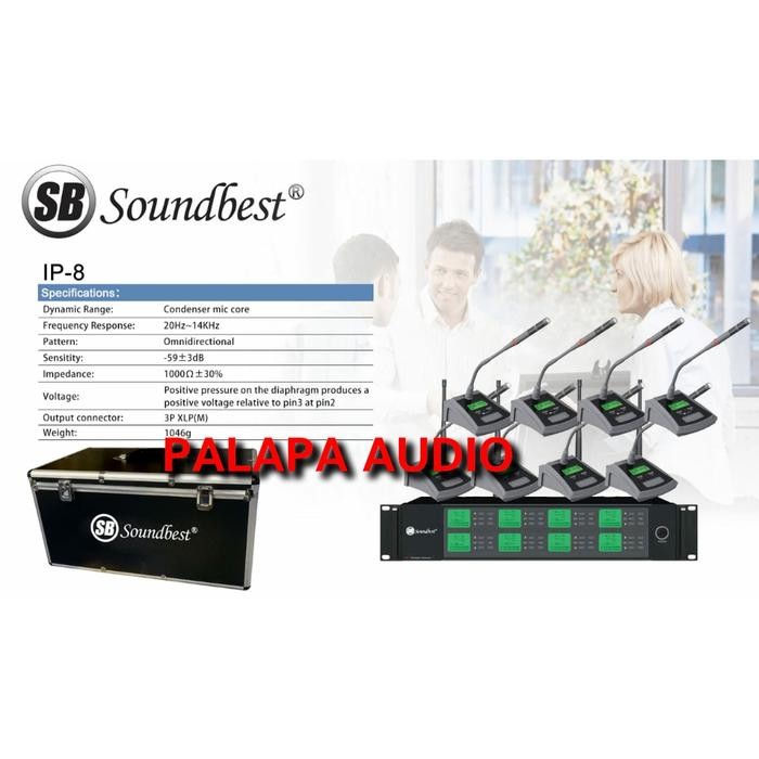 MIC WIRELESS PODIUM SOUNDBEST IP-8 / IP 8 / IP8 + KOPER