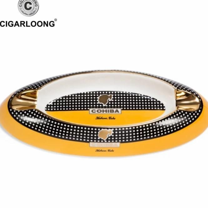 Cigar ashtray 2 slot large diameter