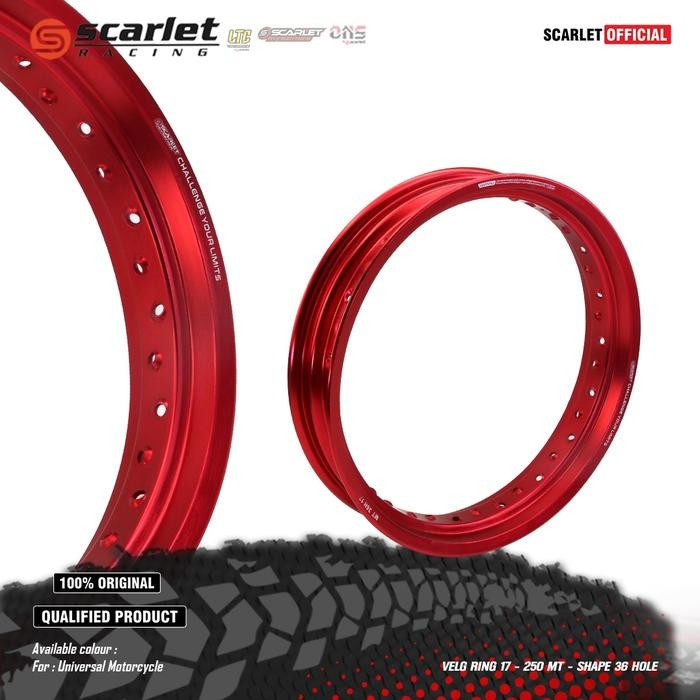 SCARLET RACING Velg Motor Pelek Rim Alloy Ring 17 250