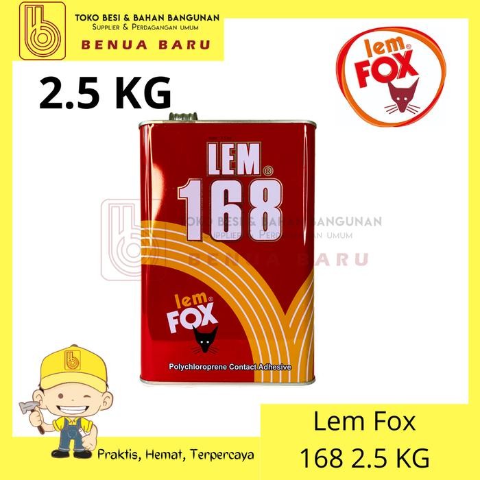 

LEM FOX 168 2.5 KG / LEM KUNING / LEM TRIPLEK HPL