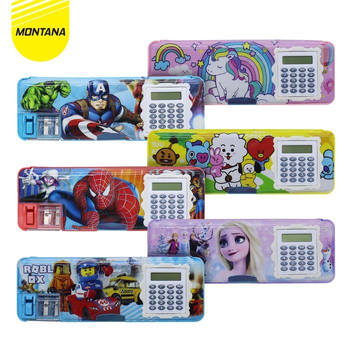 

MONTANA Kotak Pensil Kalkulator 20x8 Cm Pencil Case Calculator Study Set Tempat Alat Tulis 102-1