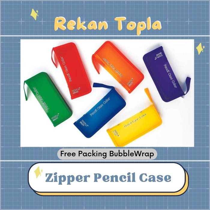 

Tempat Pensil Resleting / Kotak Pensil Reseleting / Zipper Pencil Case /Topla / PC888