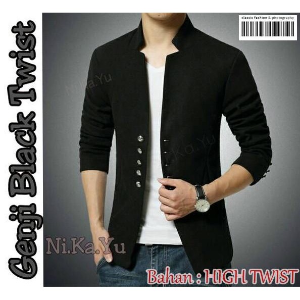 Blazer GENJI NEW - Baju Jas Pria Cowok Wisuda Pesta KOKO Murah Terbaru
