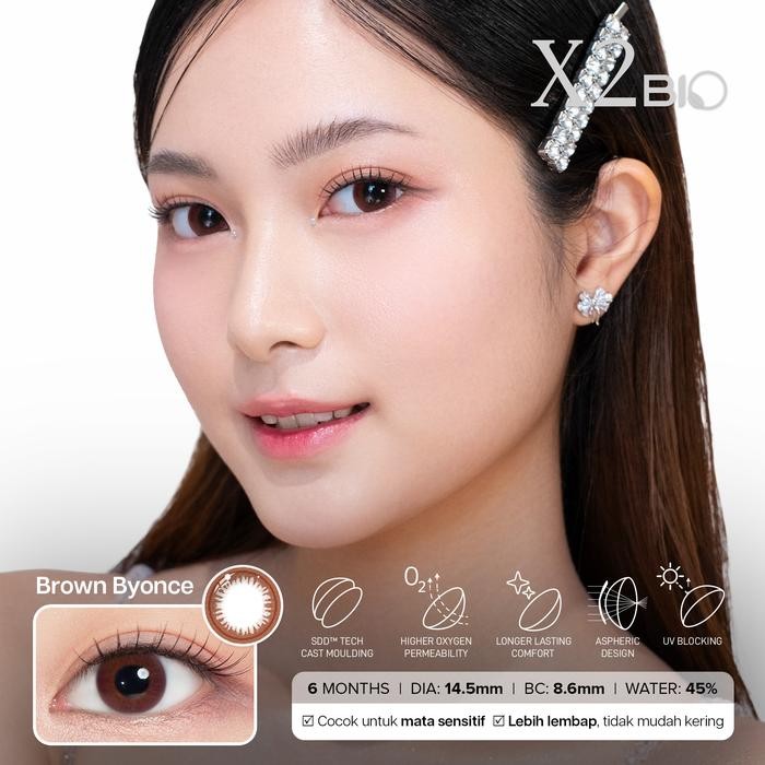 Pilihan- X2 Softlens - X2 Bio - Brown Byonce