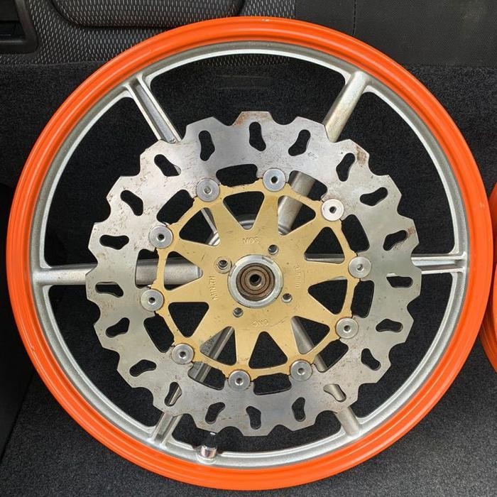 Velg nagata daytona + disk untuk satria 2tak hiu lumba