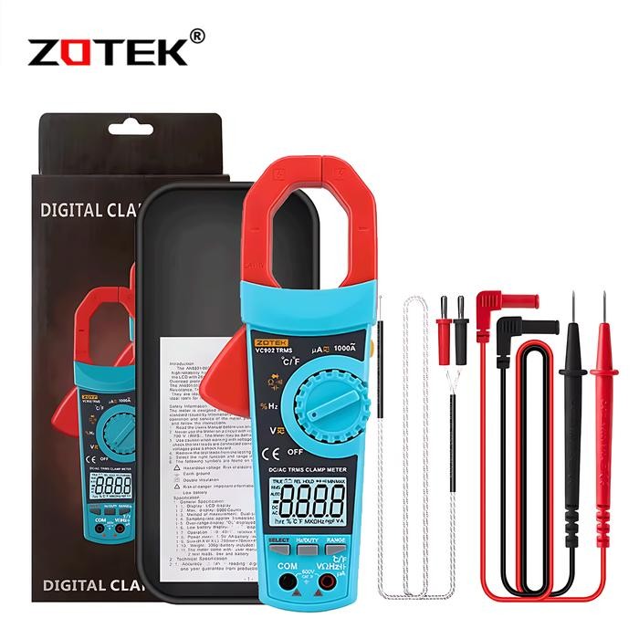 Zotek VC902 Auto Range Clamp Meter Tang Ampere Digital Tang Ampere
