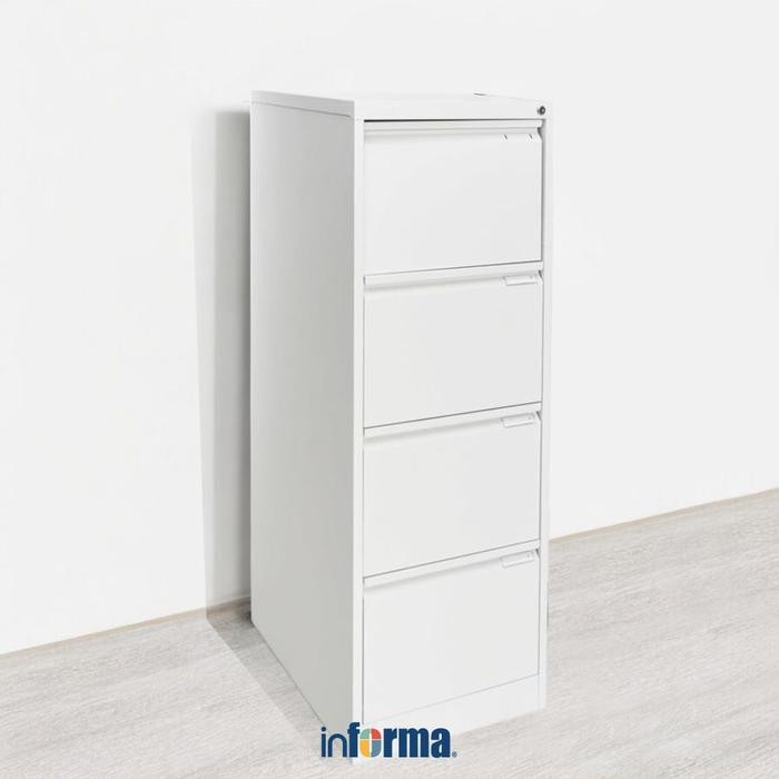 

INFORMA FILING CABINET METAL 4 TINGKAT - PUTIH