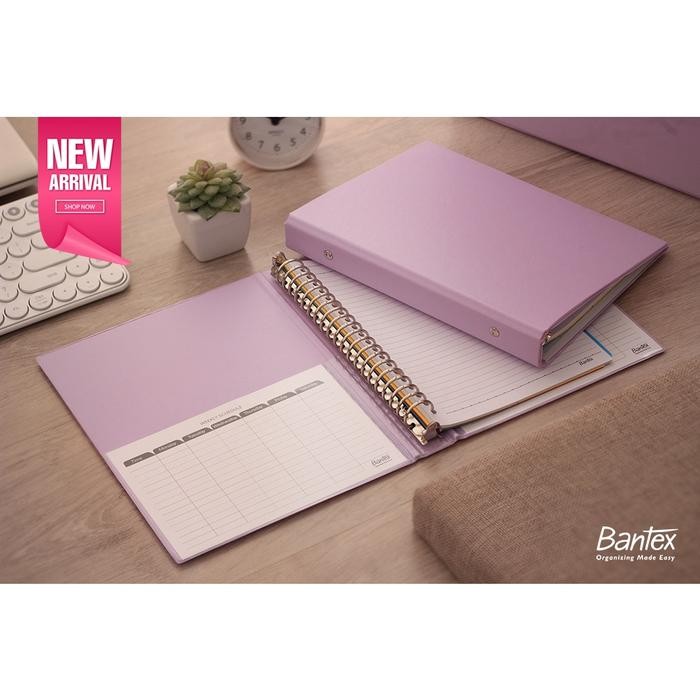 

Bantex Multiring Binder 20 Ring 25mm A5 Light Lilac 1324 24