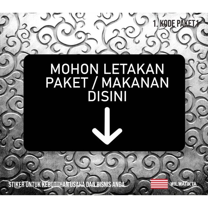 

SIGN PAKET TARUH DISINI SIGN KURIR ANTAR BARANG SIGN BOARD AKRILIK