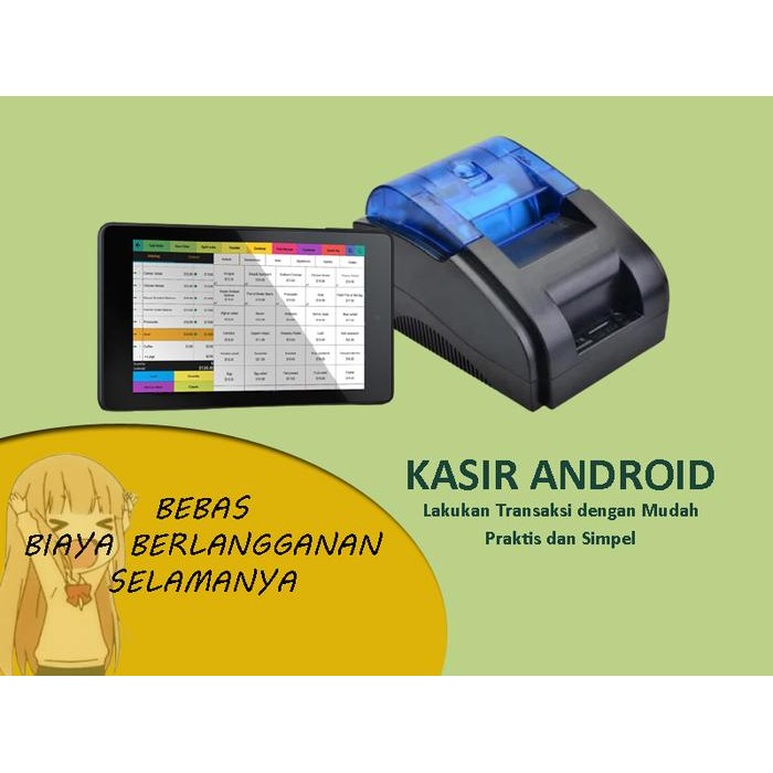 

MESIN / ALAT KASIR ANDROID TOKO RETAIL POS - PAKET STANDARD