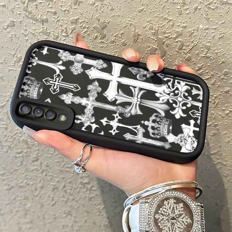 Casing Hp Samsung Galaxy A7 2018 Case Casing Salib pola HP Kasing Silikon Softcase mata langit tangg