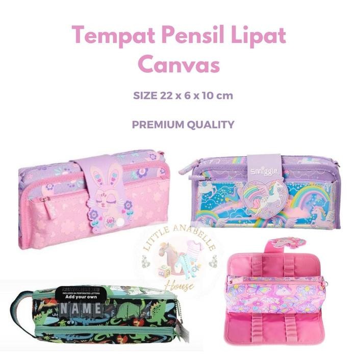 

TEMPAT PENSIL LIPAT CANVAS SIZE 22X6X10CM / KOTAK PENSIL ALAT TULIS / STATIONERY SET